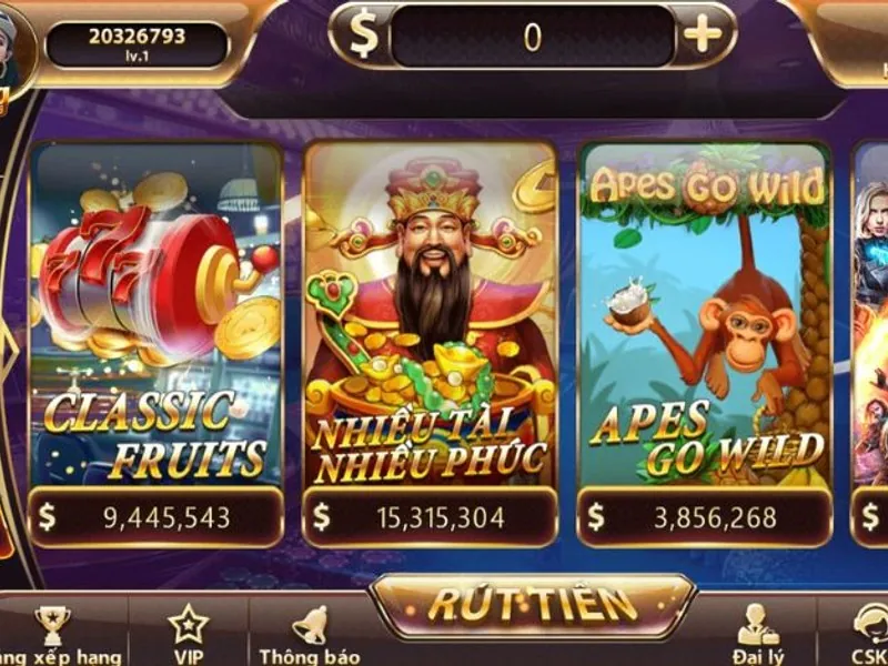 Hình ảnh tổng hợp nhiều màn hình slot game với đồ họa đa dạng và jackpot lớn